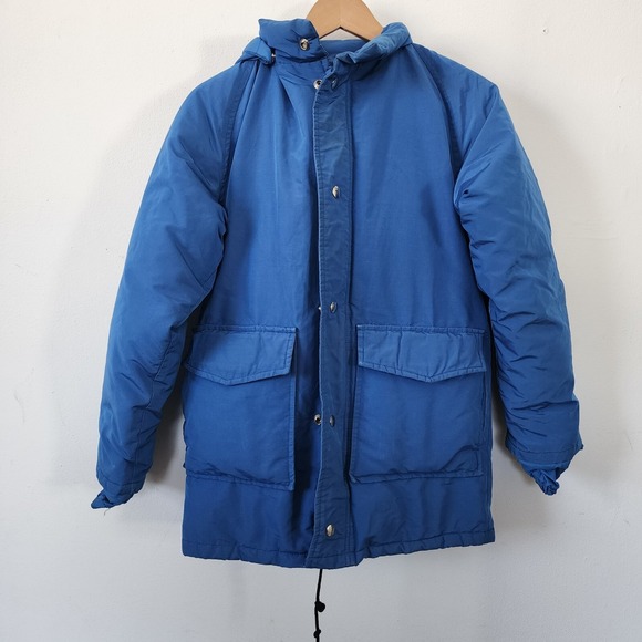 Vintage EMS Eastern Mountain Sportswear Blue Goose Down Puffy Jacket Small